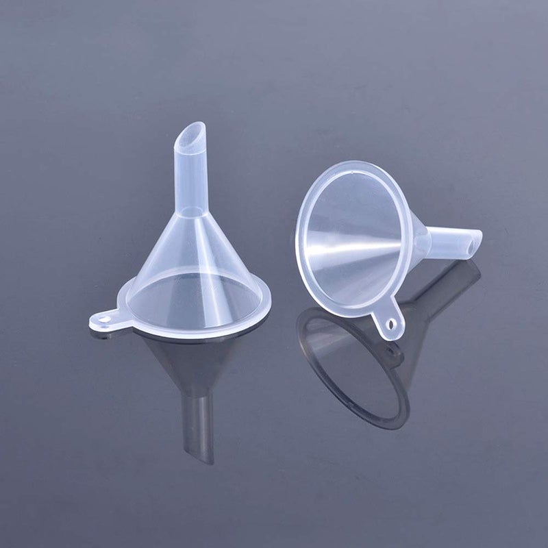 CKANDAY 20 Pack Mini Clear Plastic Funnels with 2 Pcs Mini Pipette and Spoon for Filling Small Bottles or Containers Atomizers Perfume Liquid Essential Oils Spice Powder Lab Lotion Craft Spice - Image 5
